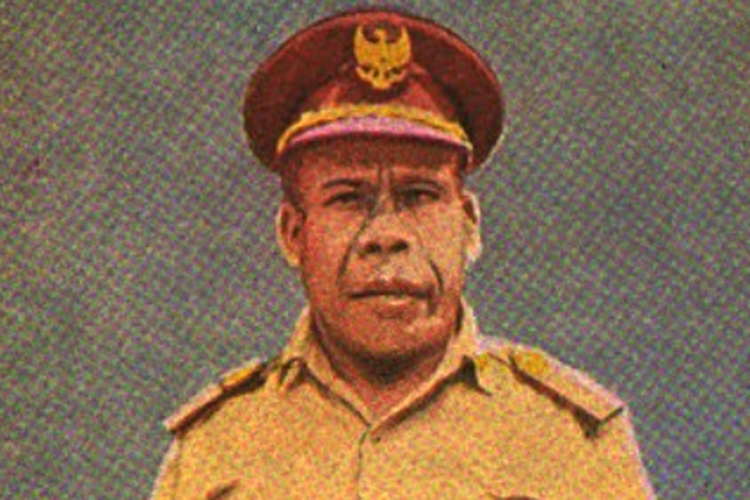 Potret Frans Kaisiepo saat menjabat sebagai Gubernur Irian Jaya