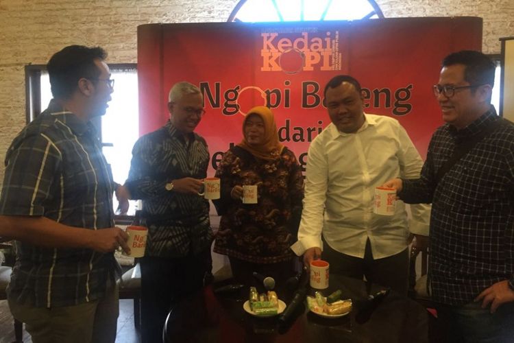 Diskusi Ngopi Bareng Dari Seberang Istana pada hari Kamis (23/11/2017) di Jakarta.