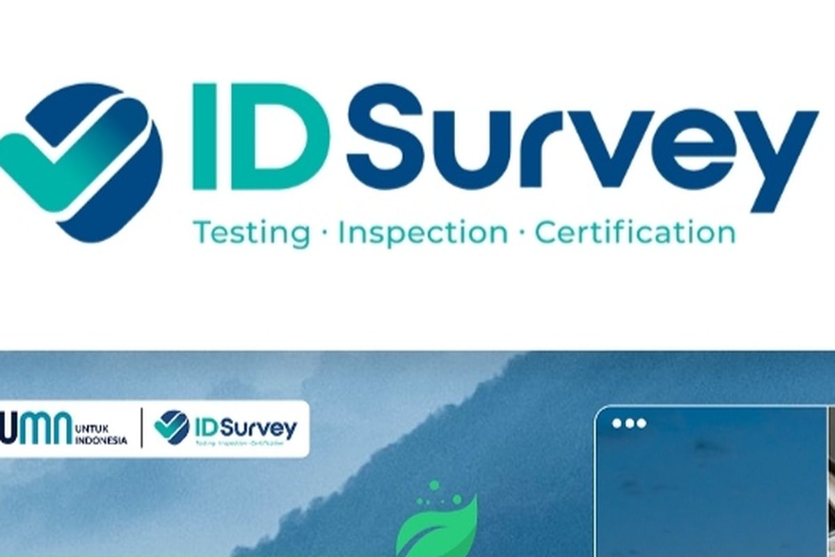 Tangkapan layar halaman depat website ID Survey.