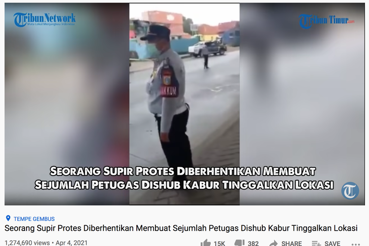 Video seorang sopir truk yang meluapkan kekesalannya saat dicegat petugas Dinas Perhubungan (Dishub) viral di media sosial.