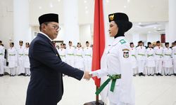 Latihan Intensif Sebulan, 70 Anggota Paskibraka Kota Makassar Dikukuhkan