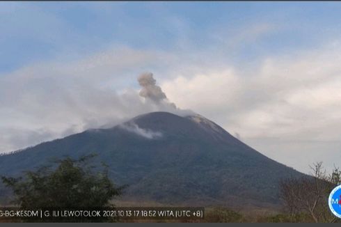 Erupsi Gunung Ile Lewotolok, Tercatat 6 Kali Letusan dalam Sehari