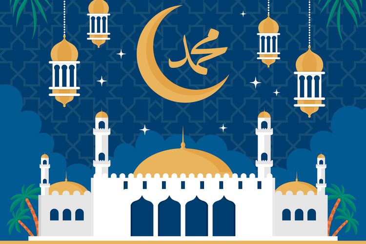 Ilustrasi sholawat Nabi