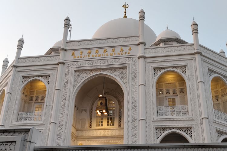 Masjid Ramlie Musofa, wisata religi di Jakarta Utara, Sabtu (23/3/2024). 