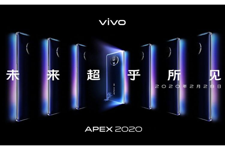 Poster tanggal peluncuran Vivo Apex 2020