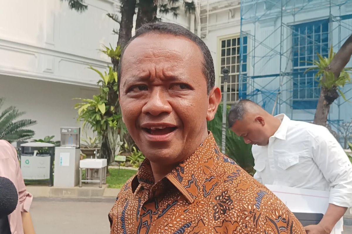 Menteri Investasi/Kepala BKPM Bahlil Lahadalia di Kompleks Istana Kepresidenan, Jakarta, Selasa (24/10/2023).