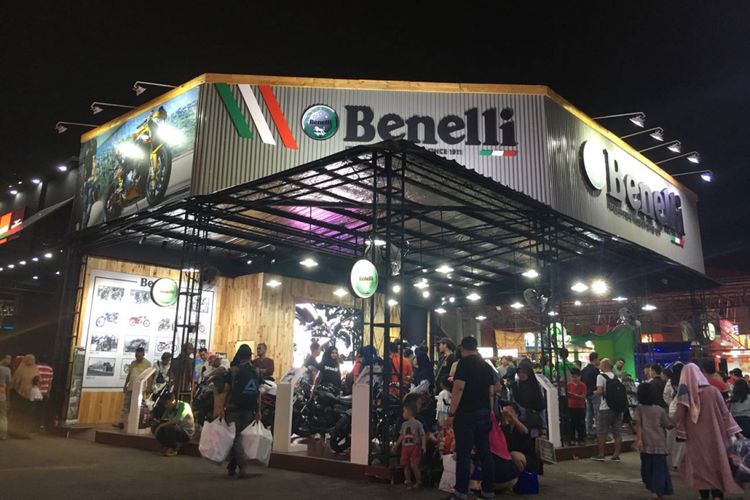 Booth Benelli di Jakarta Fair Kemayoran (JFK) 2018.