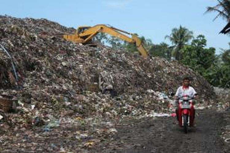 Lokasi TPA sampah regional di Kecamatan Tempuran, Kabupaten Magelang, Jawa Tengah.