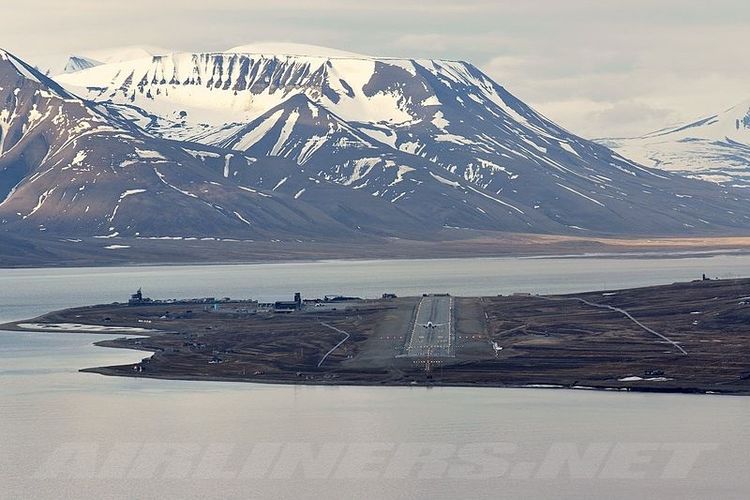 Bandara Longyearbyen, Svalbard, Norwegia.