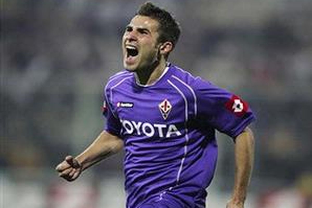 Adrian Mutu sudah menjadi idola utama di Fiorentina.