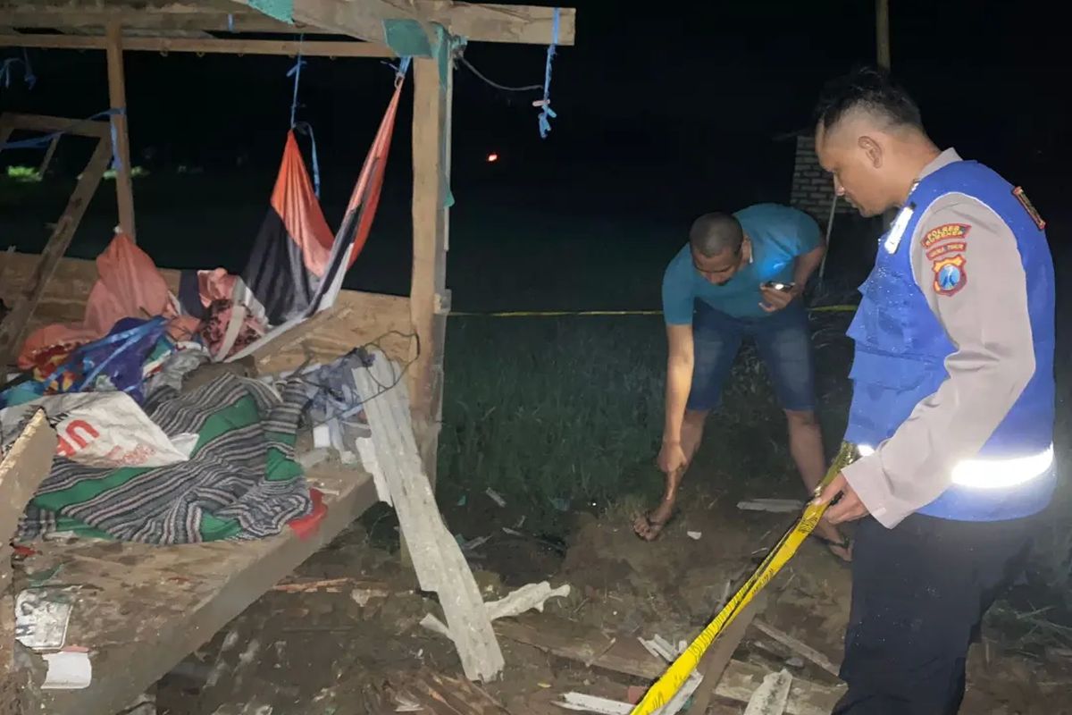 ledakan terjadi di Dusun Laok, Desa Bates, Kecamatan Dasuk, Kabupaten Sumenep, Jawa Timur, Selasa (2/1/2024) sekitar pukul 20.30 WIB. 