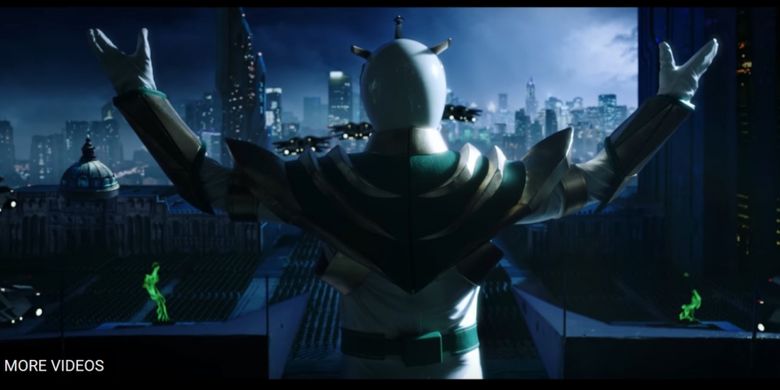 Tommy Oliver berubah menjadi Lord Drakkon dalam Power Rangers: Shattered Grid.