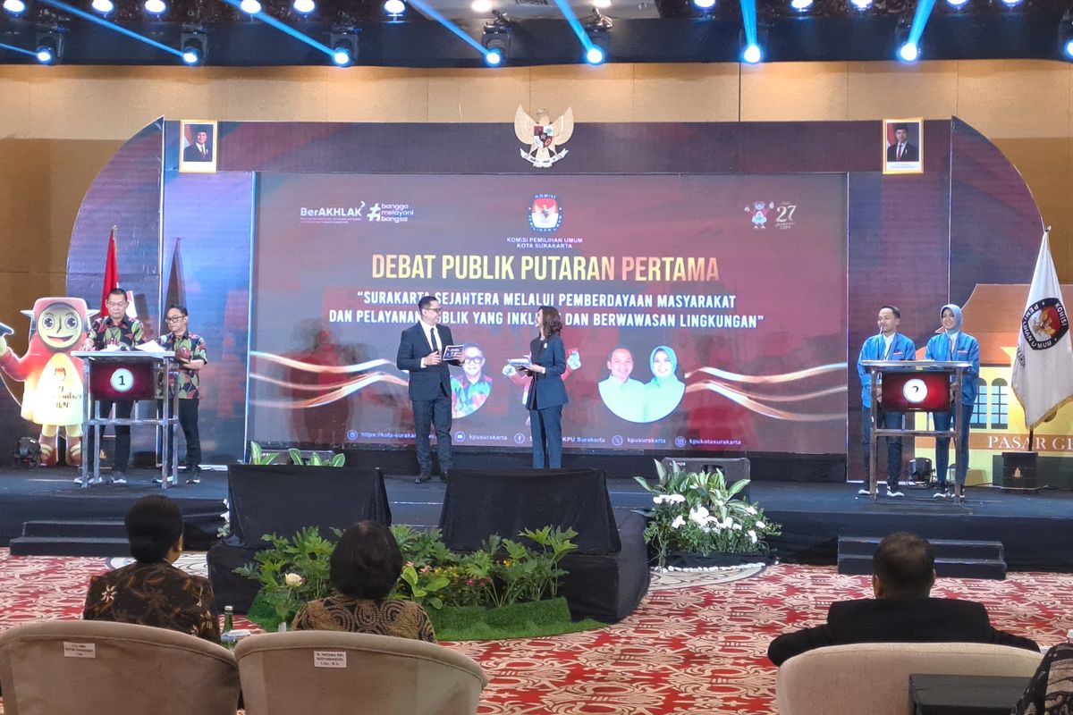 Debat Perdana Pilkada Solo, Berikut Visi Misi Teguh-Bambang dan Respati-Astrid