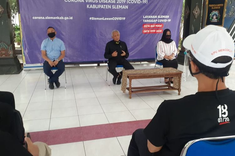 Sri Purnomo saat ditemui disela-sela Coklit oleh KPU Sleman