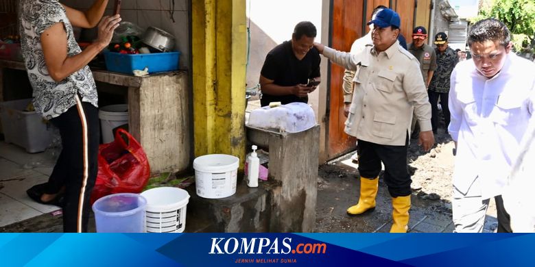Prabowo Tinjau Titik Korban Banjir Bali Pastikan Penanganan Bencana Berjalan