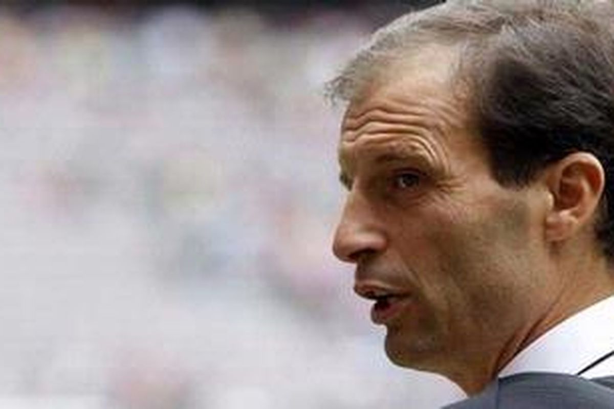 Pelatih AC Milan, Massimiliano Allegri.