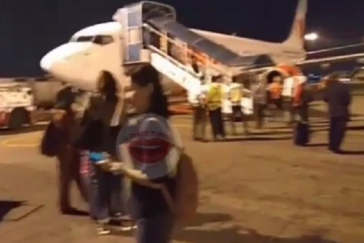 Pendingin udara pada penerbangan Lion Air JT-556 rute Jakarta-Yogyakara mati pada Kamis (15/11/2018) malam, saat semua penumpang telah masuk ke pesawat. Posisi pesawat saat itu masih di landas parkir (apron).