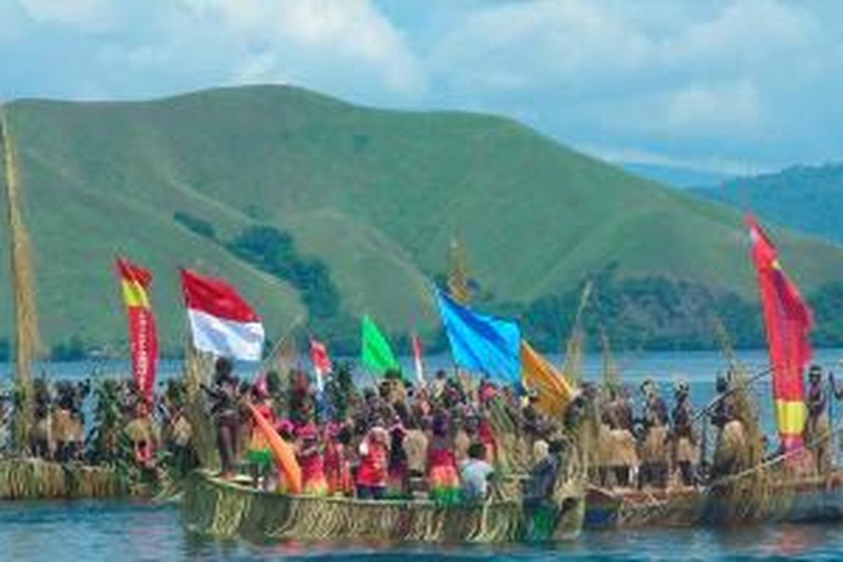 Ilustrasi: Sebuah festival rakyat yang diselenggarakan di Papua