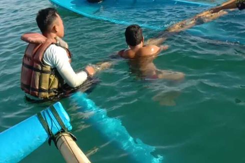 Perahu Nelayan di Kulon Progo Hampir Tenggelam karena Ombak, Diselamatkan Anggota SAR yang Sedang Siaga