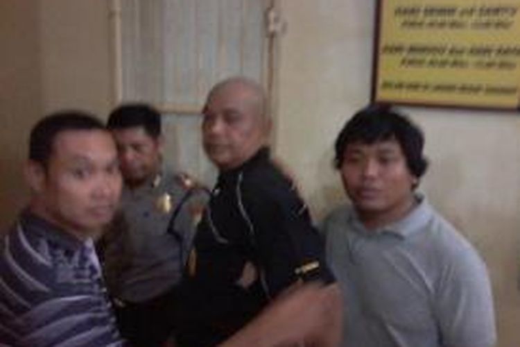 Mantan satpam Clarion Makassar, Hamzah Gani diamankan di Polsekta Tamalate setelah menikam Anggiat Sinaga yang menjabat sebagai General Manager (GM) Hotel Clarion Makassar.