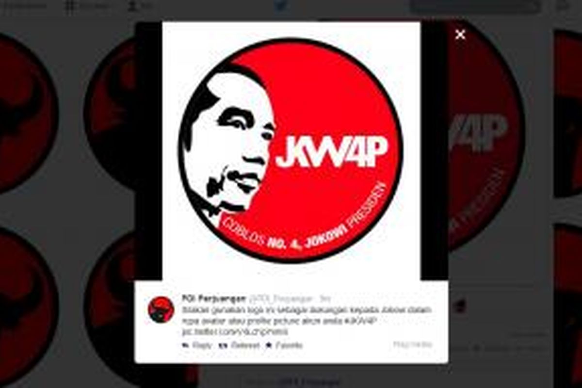 Logo Jokowi for Presiden yang diunggah oleh akun twitter @pdi_perjuangan.