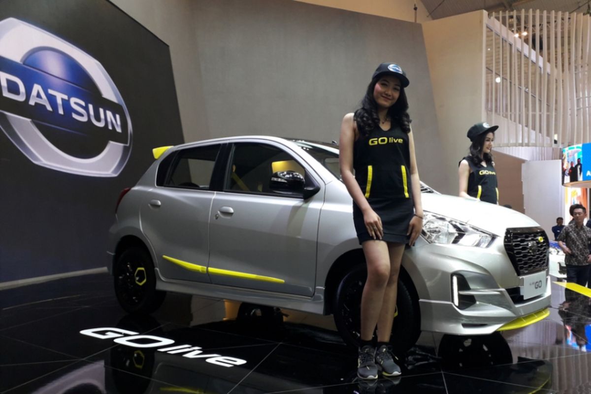 Datsun GO-Live Special Version yang diluncurkan pada gelaran Gaikindo Indonesia International Auto Show (GIIAS) 2018 di ICE, BSD City, Tangerang, Kamis (2/8/2018).