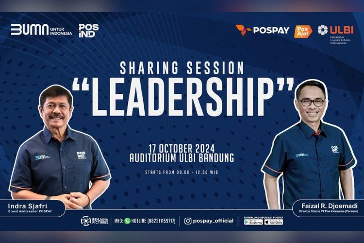 Sharing session "Leadership" bersama Indra Safri dan Dirut Pos Indonesia Faizal R Djoemadi. (Dok. Pos Indonesia)