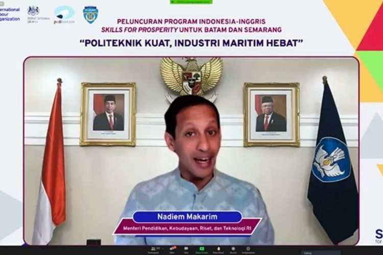 Tangkapan Layar Pertemuan Virtual Membahas Kerjasama Program SfP-Indonesia dan Polibatam