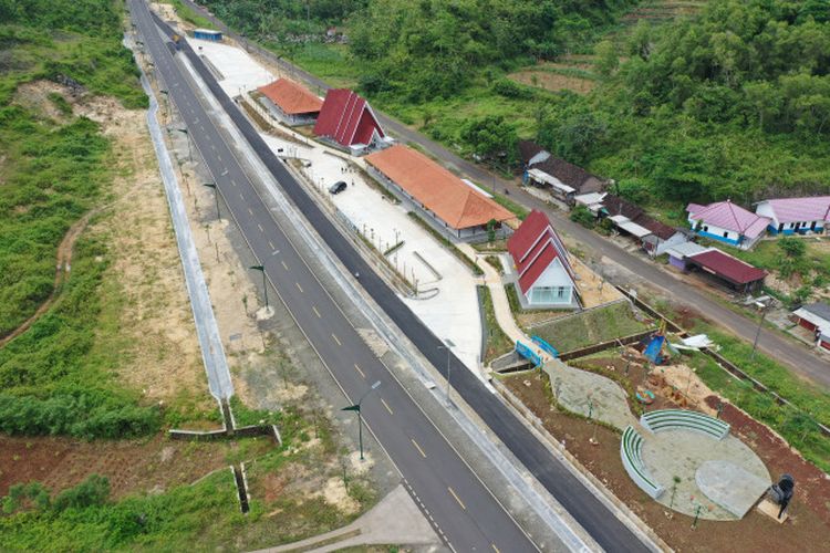 Rest Area Girisubo Swanayasa di Jalur Pansela Jawa turut Kabupaten Gunungkidul.