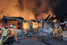 Lima Ruko di Surabaya Ludes Terbakar, Diduga akibat Korsleting