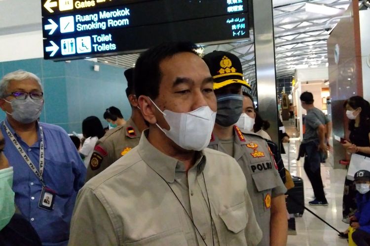 Direktur Utama PT Angkasa Pura II Muhammad Awaluddin saat ditemui di keberangkatan internasional Terminal 3 Bandara Soekarno-Hatta, Selasa (4/2/2020) malam.