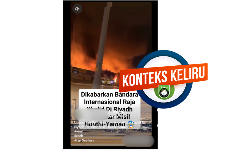 INFOGRAFIK: Ini Video Kebakaran Permukiman di Riyadh, Bukan Serangan ke Bandara
