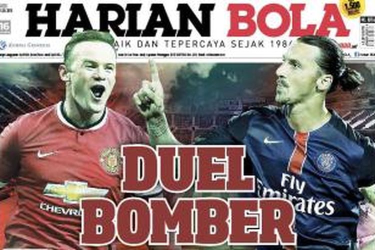 Cover Harian BOLA edisi Rabu (29/7/2015).