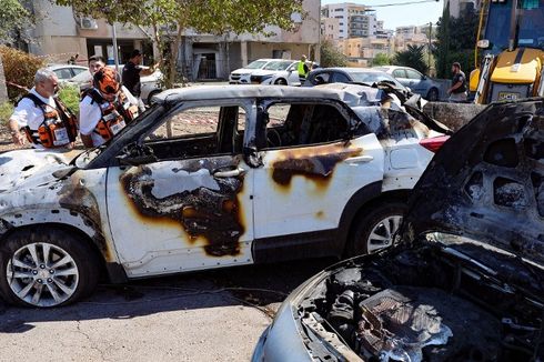 Serangan Besar Roket Hizbullah Hantam Haifa Israel, Sirene Meraung Sepanjang Pagi