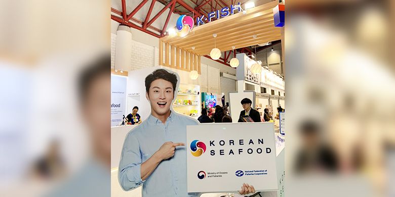 Booth K?FISH di pameran SIAL InterFOOD 2019 di Jiexpo Kemayoran, Jakarta.