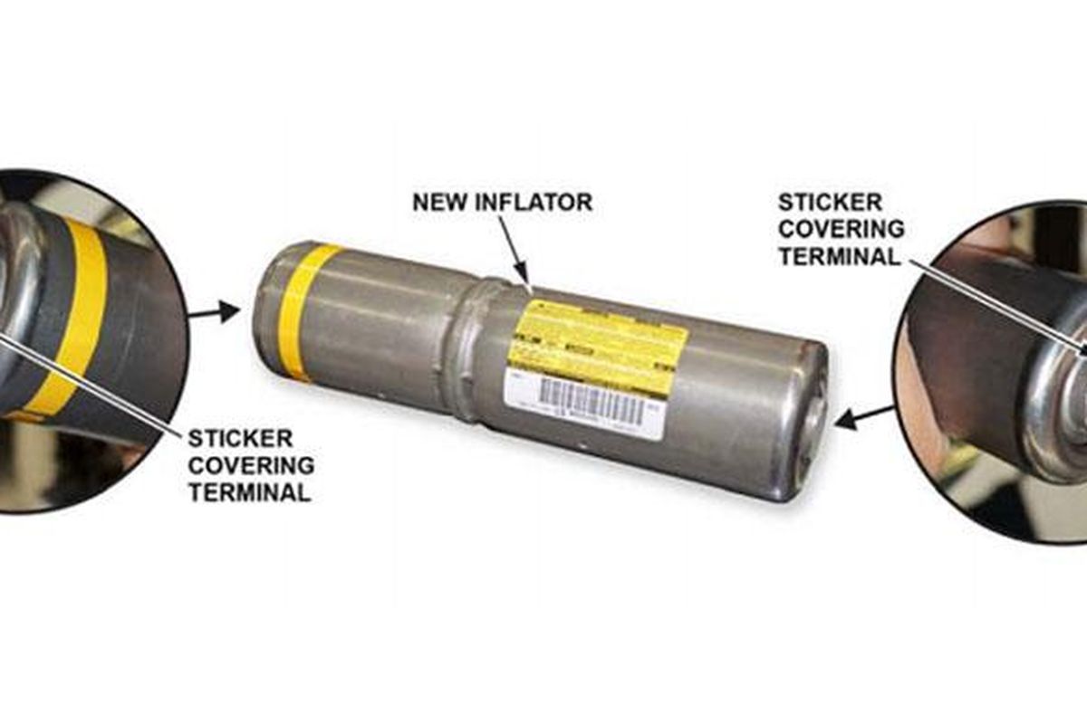 Airbag Inflator, komponen yang diganti dalam recall airbag Takata