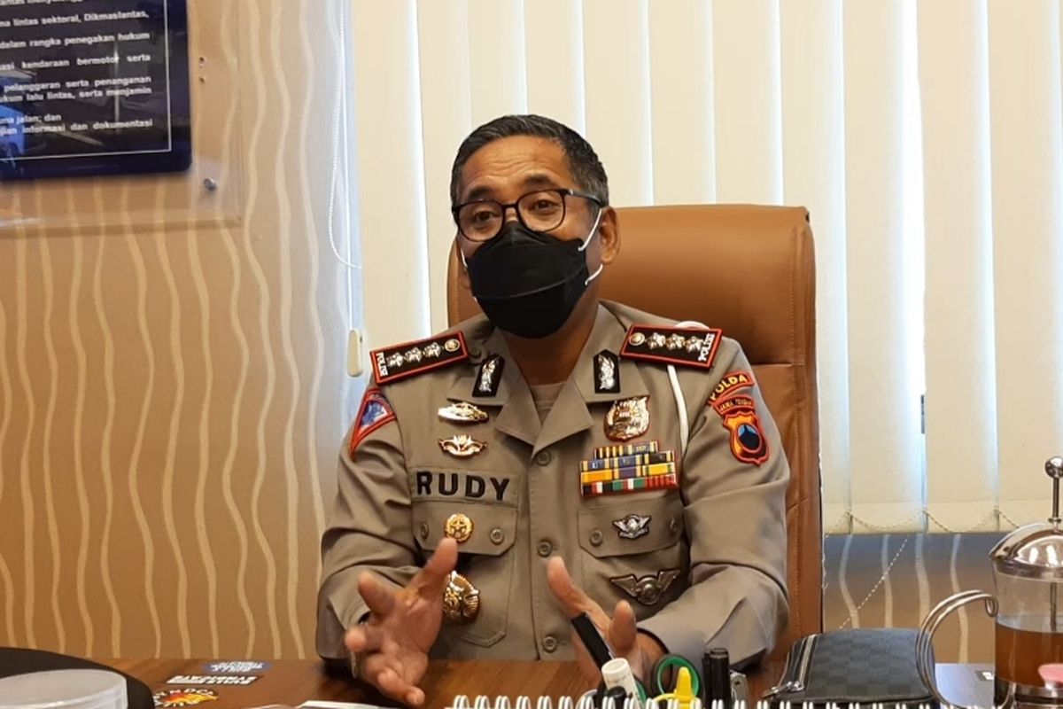 Direktur Lalu Lintas (Dirlantas) Polda Jateng, Kombes Pol Rudy Syafirudin ditemui di kantornya, Jumat (9/4/2021)