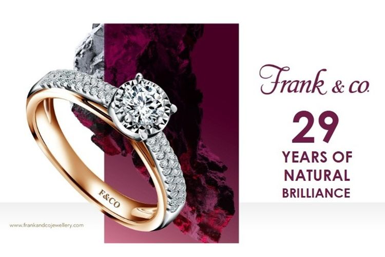 Frank & co. menghadirkan koleksi natural diamonds dalam rangka perayaan ulang tahun ke-29.