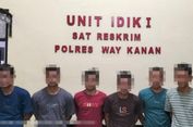 Enam Pembalak Hutan Register 42 Way Kanan Ditangkap, Polisi Sita Puluhan Batang Kayu