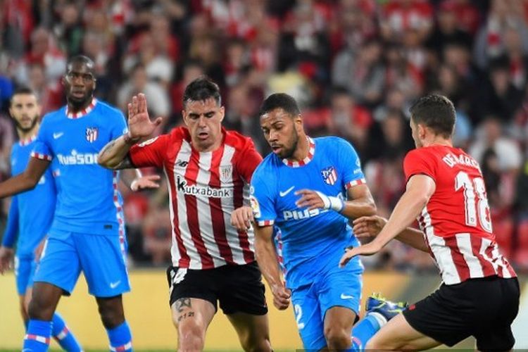 Atletico Madrid menelan kekalahan 0-2 dari Athletic Bilbao pada laga pekan ke-34 LaLiga, Minggu (1/5/2022)