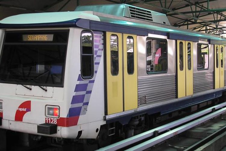 Light Rapit Transit (LRT) yang beroperasi di Kuala Lumpur, Malaysia