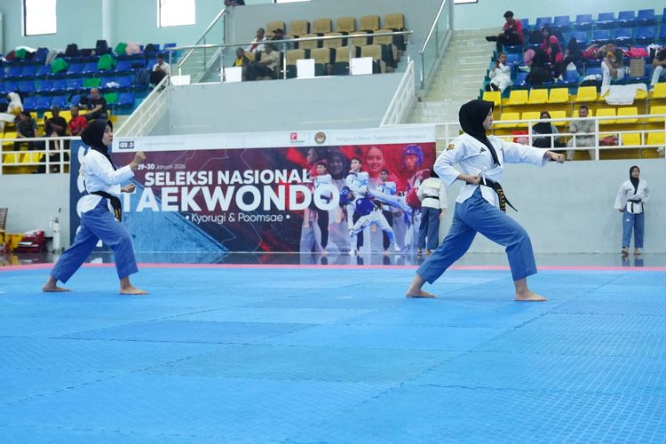 Seleksi nasional 180 atlet Taekwondo oleh PBTI.