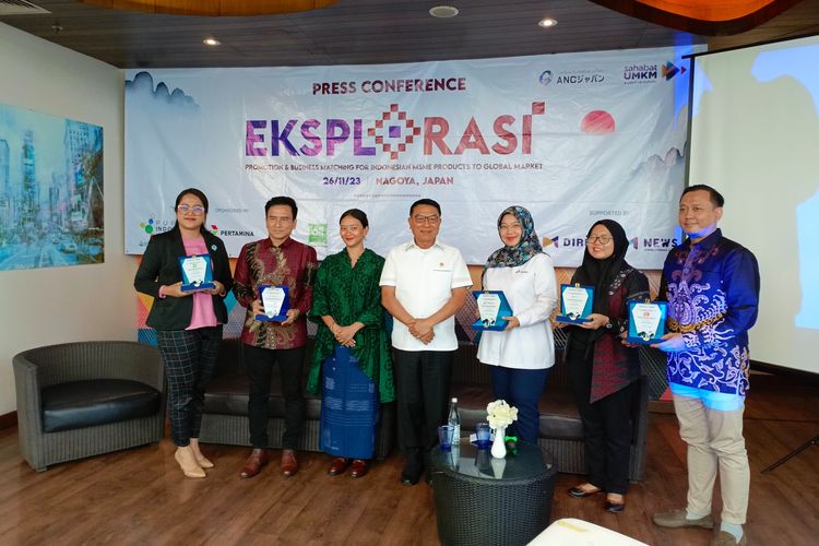 Press Con. Program EKSPLORASI dari Komunitas Sahabat UMKM di Hotel All Season Thamrin, Jakarta Pusat pada Senin (20/11/2023)