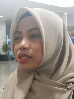 Direktur Eksekutif Perludem Titi Anggraini di Gedung MK, Jakarta Pusat, Selasa (12/11/2019).