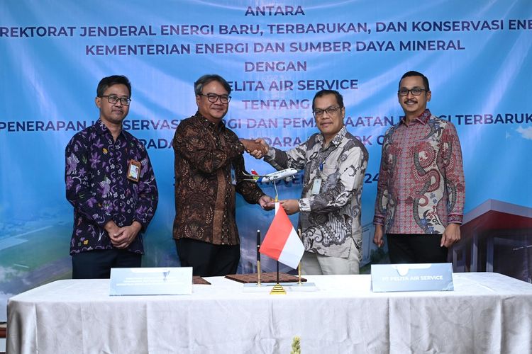 Pelita Air dan Direktorat Jenderal (Ditjen) Energi Baru, Terbarukan, dan Konservasi Energi (EBTKE) Kementerian Energi dan Sumber Daya Mineral (ESDM) melakukan penandatanganan nota kesepahaman (MoU) tentang Penerapan Konservasi Energi dan Pemanfaatan Energi Terbarukan pada Bandar Udara Pondok Cabe. 