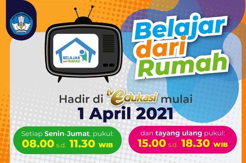 Jadwal Belajar dari Rumah di TV Edukasi, Kamis 1 April 2021