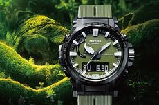 Unik, Jam Tangan Casio Pro Trek Dibuat dari Biji Jarak dan Jagung