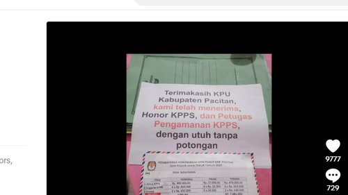 Gaji KPPS Pilkada 2024 Dipotong Pajak, Ini Penjelasan KPU Pacitan