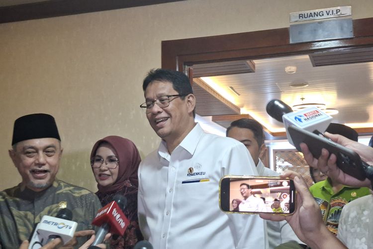 Menteri Keuangan Purbaya Yudhi Sadewa di kantor DPD RI pada Senin (3/11/2025)