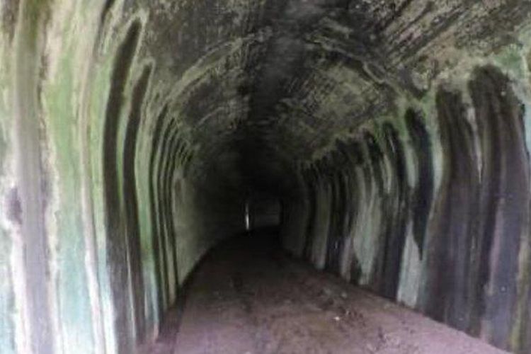 Penampakan Terowongan Juliana di Pangandaran.